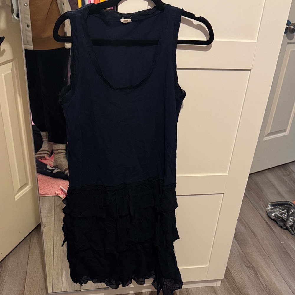J. Crew Navy Asymmetrical Dress
